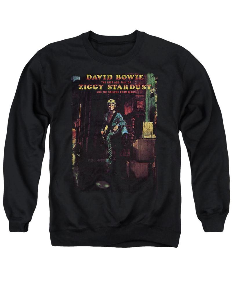 Men's Ziggy Stardust Album Graphic Crewneck Retro Sweatshirt