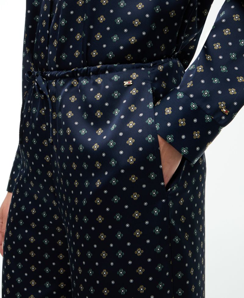 Women's Fluid Pull On Wide-Leg Satin Pants