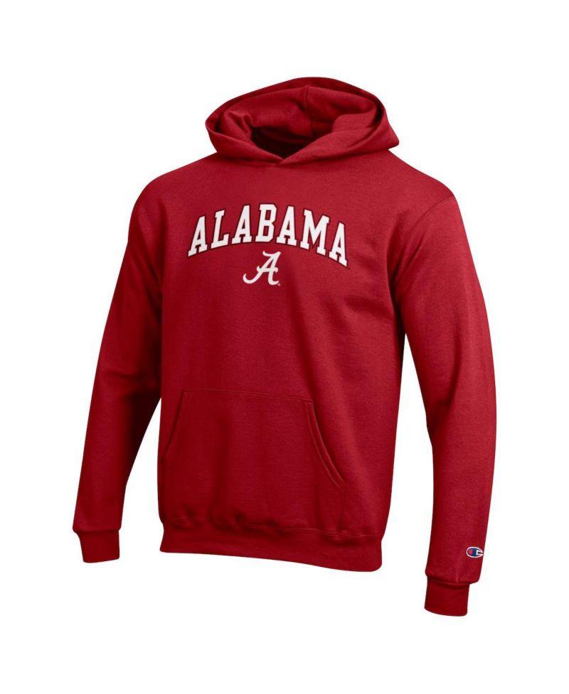 Big Boys and Girls Crimson Alabama Crimson Tide Campus Pullover Hoodie