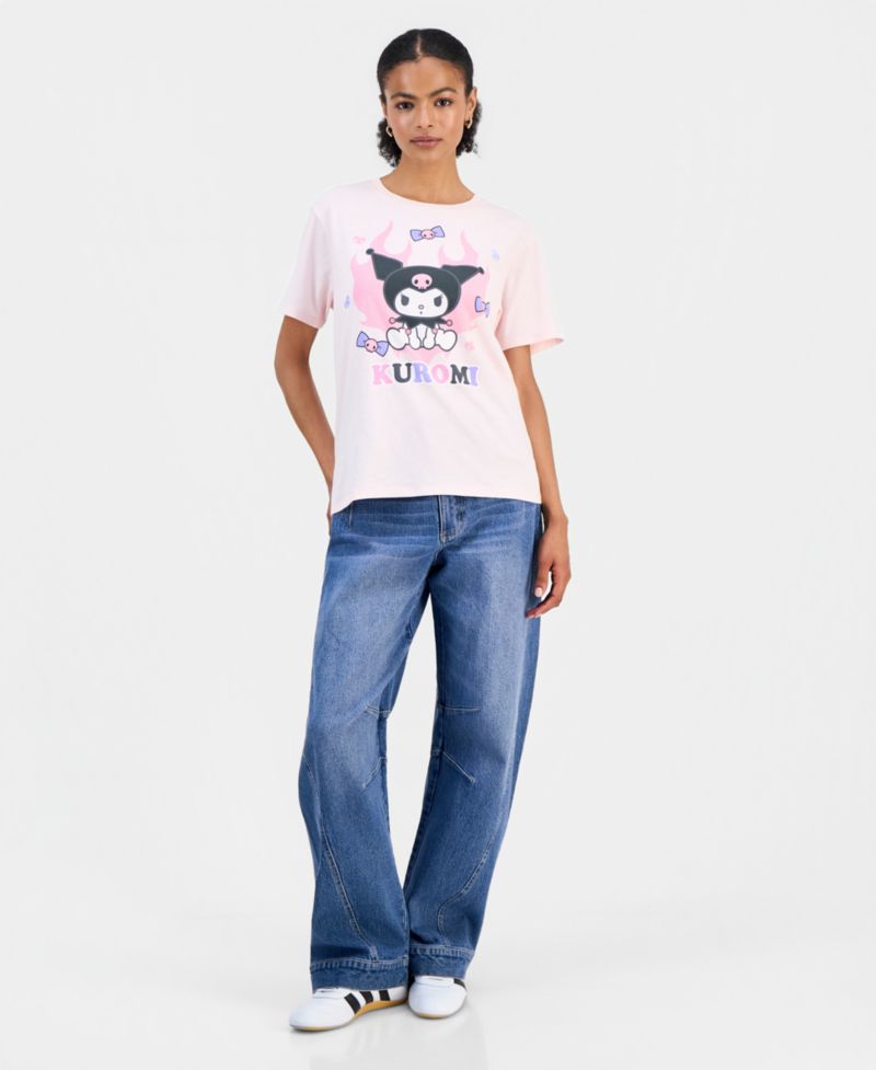 Juniors' Kuromi Graphic T-Shirt