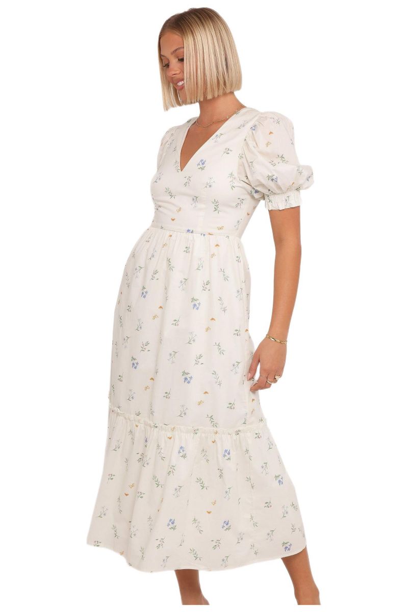 Women's Steele Puff Sleeve Midi Dress