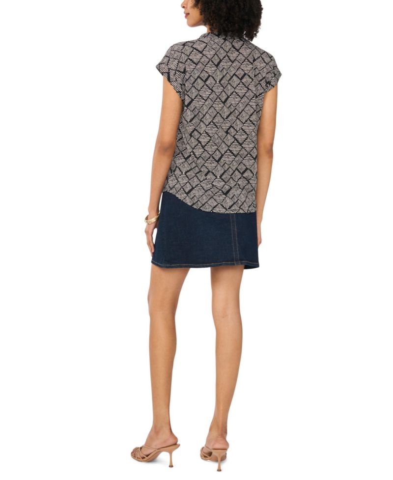 Women's Printed Short-Sleeve Top