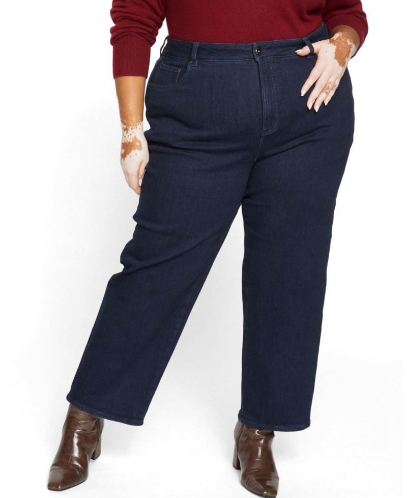 Women's Donna High Rise Curve Straight Leg Jeans 27 Inches