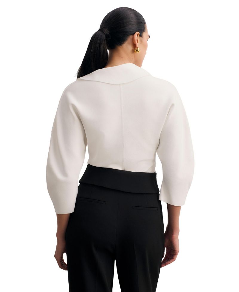 Women's Riesi Asymmetric-Neck 3/4-Sleeve Knit Top