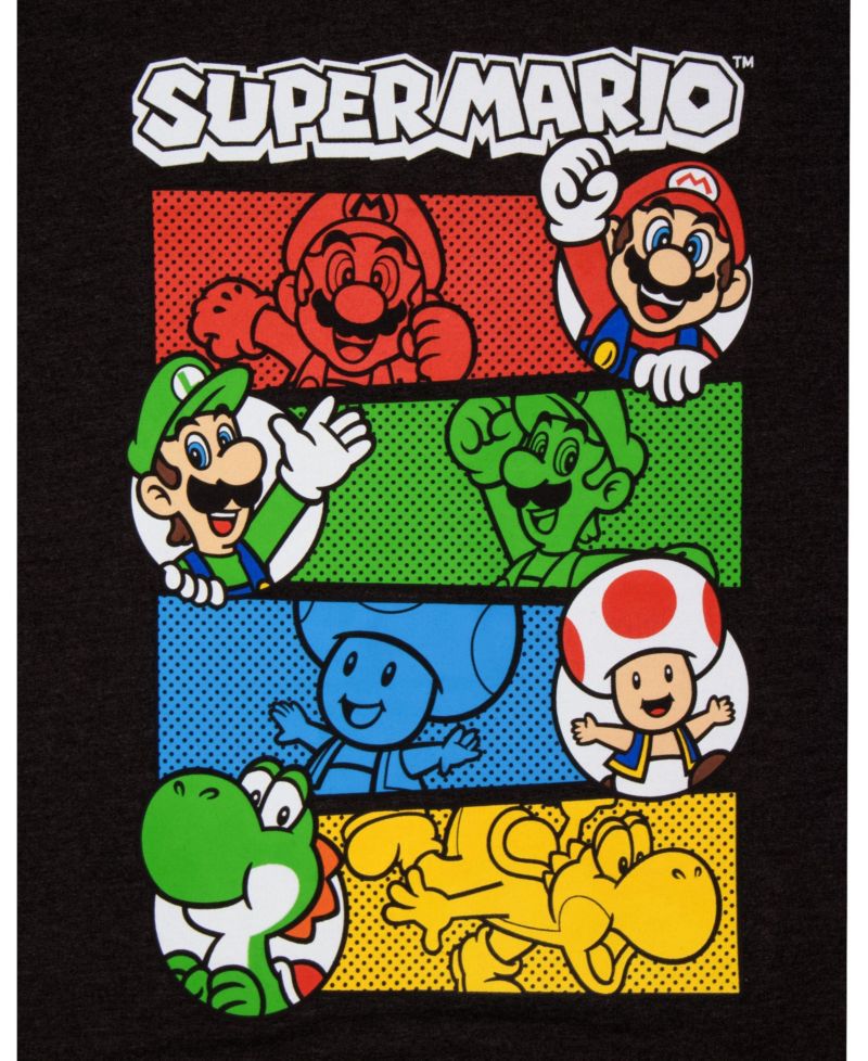 Boys' 4-20 Super Mario Graphic Hooded Sweatshirt and T-Shirt, 2-Piece Set