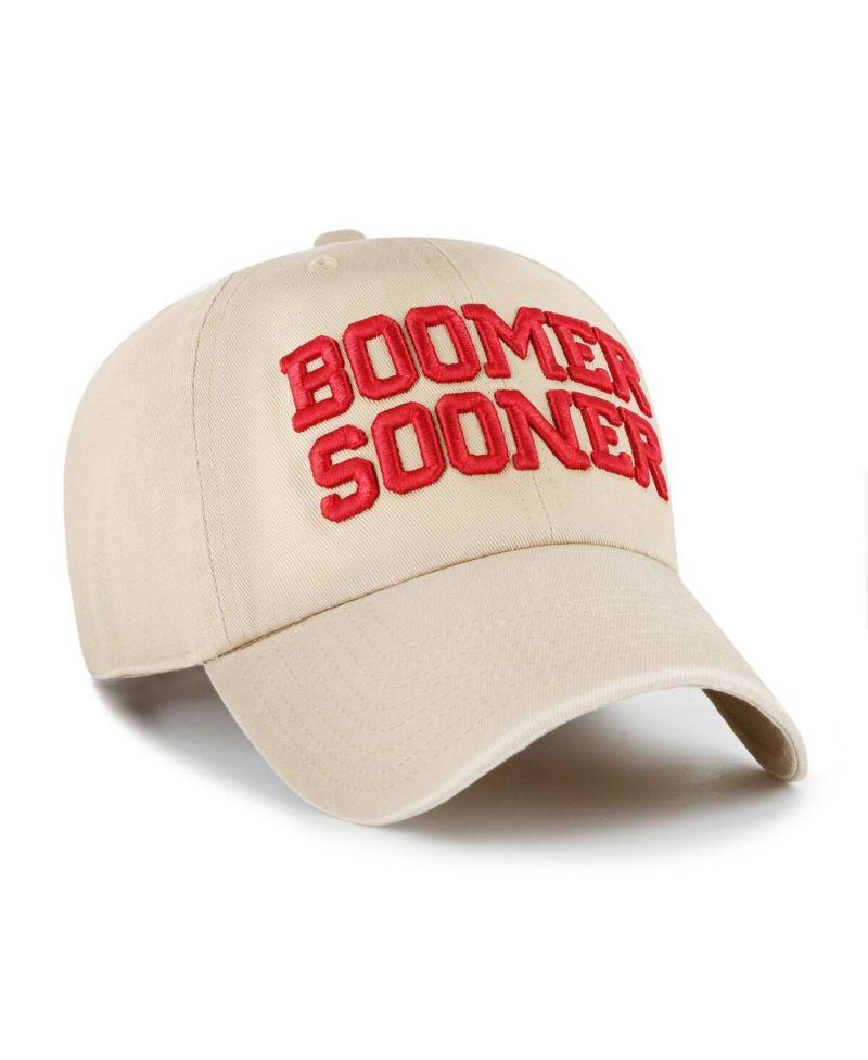 Men's Tan Oklahoma Sooners Clean Up Adjustable Hat