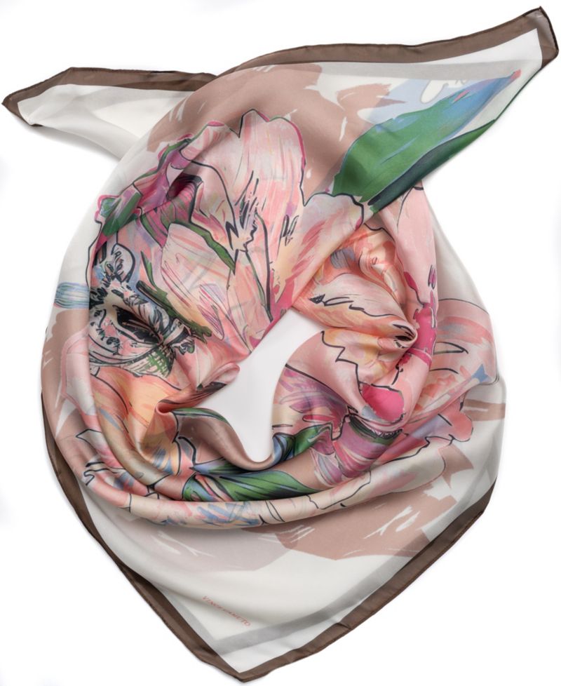 Peony Square Scarf