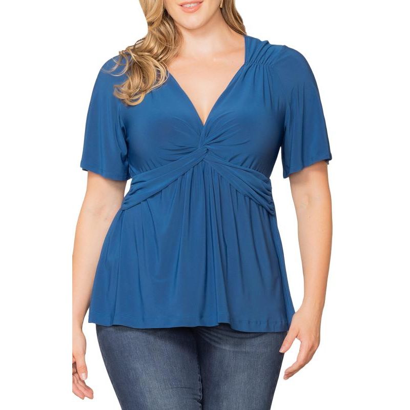 Plus Size Abby Twist Front Top