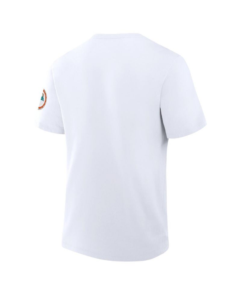 Men's White Miami Dolphins Elevated Classic Legacy T-Shirt