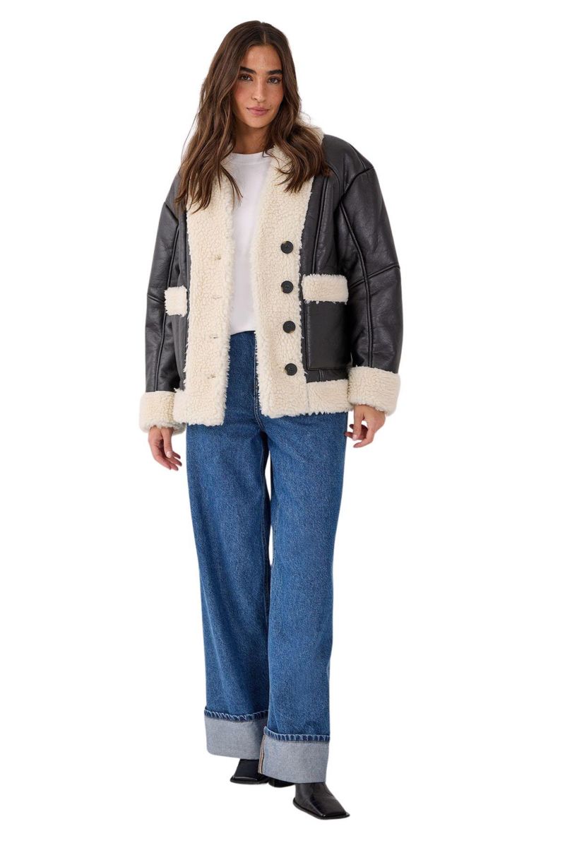 Women's Borg Bonded 80s Aviator Jacket