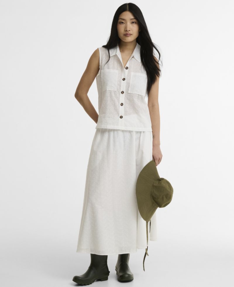 Women's Melody Broderie Anglaise Midi Skirt