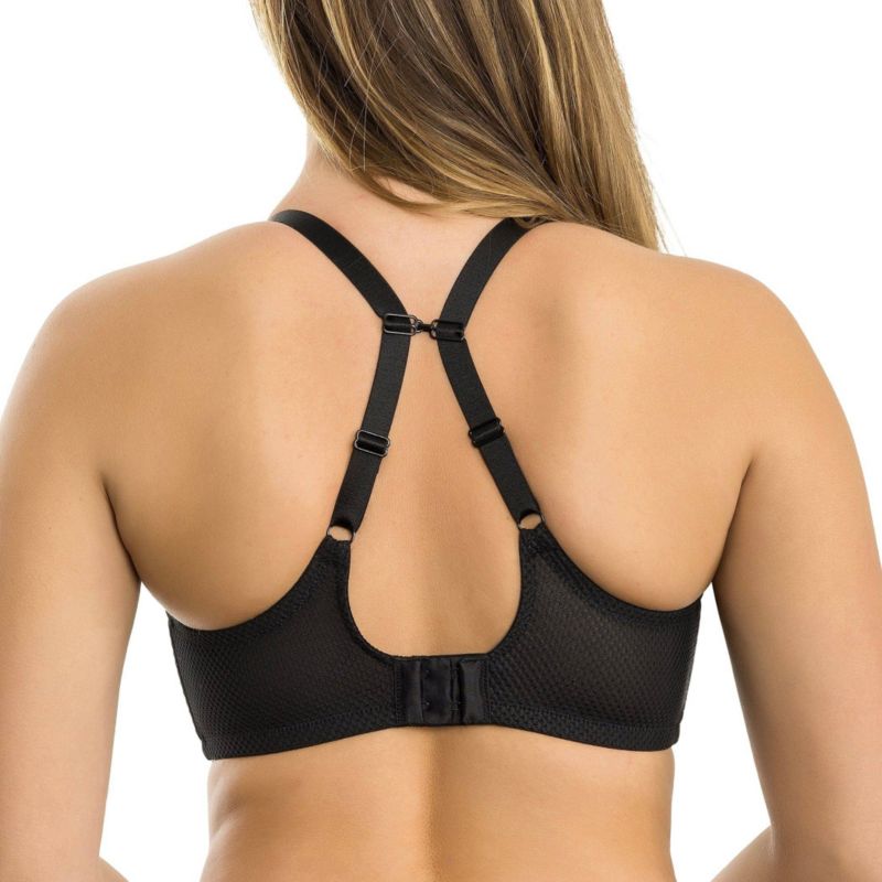 Women's Luxlacy Unlined Wired Bra, Black, 40H