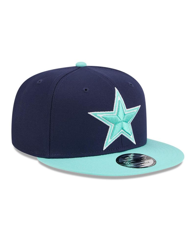Men's Navy/Light Blue Dallas Cowboys Two-Tone Color Pack 9FIFTY Snapback Hat