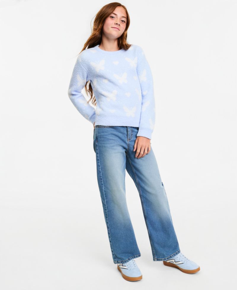 Girls' XS-XL Wide-Leg Marine Jeans