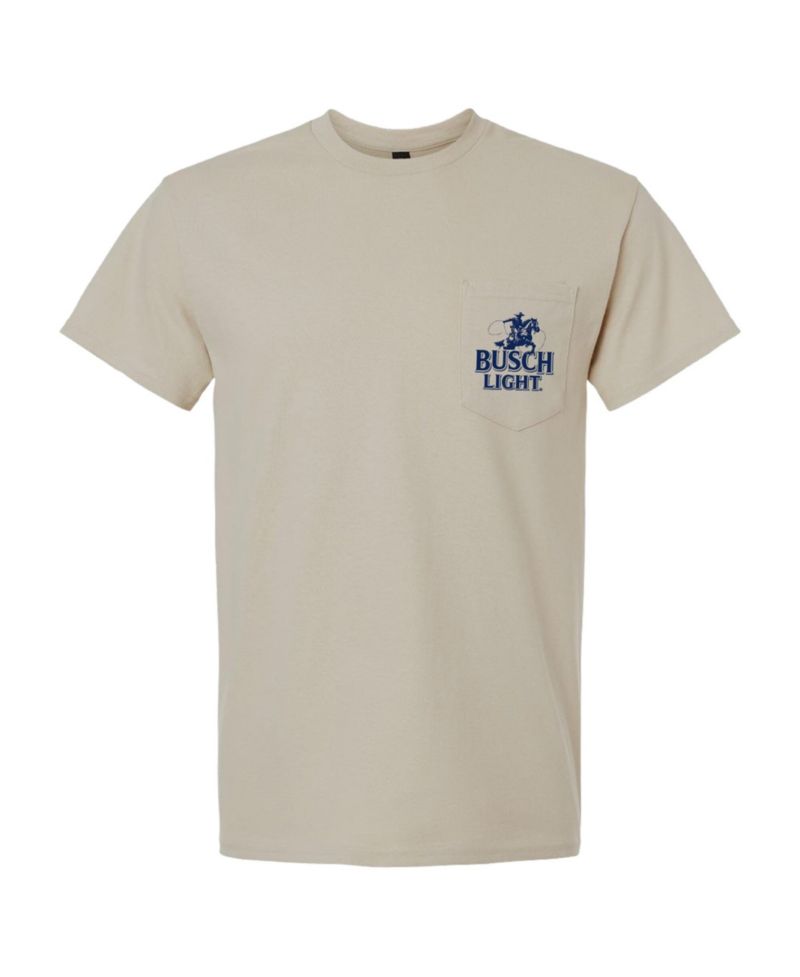 Men's Tan Ross Chastain #1 Busch Light COTA Rodeo T-Shirt