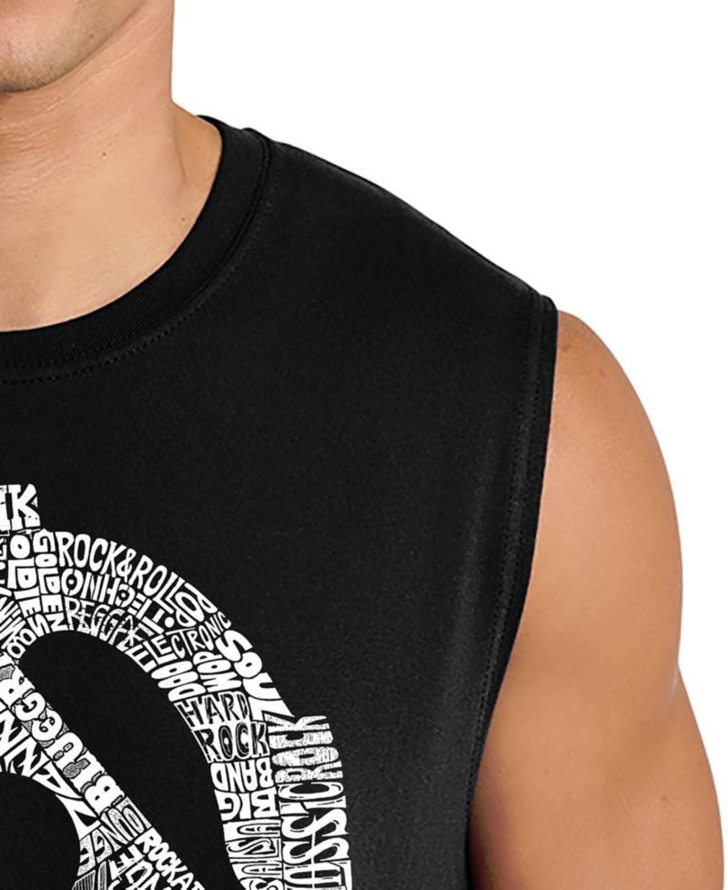 Men's Genres of Music Word Art Tank Top