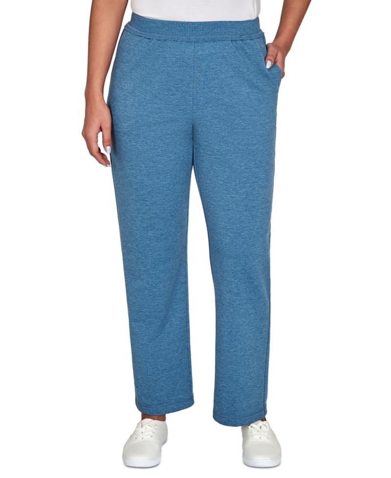 Women's Pull-On Cotton-Blend Straight-Leg Pants