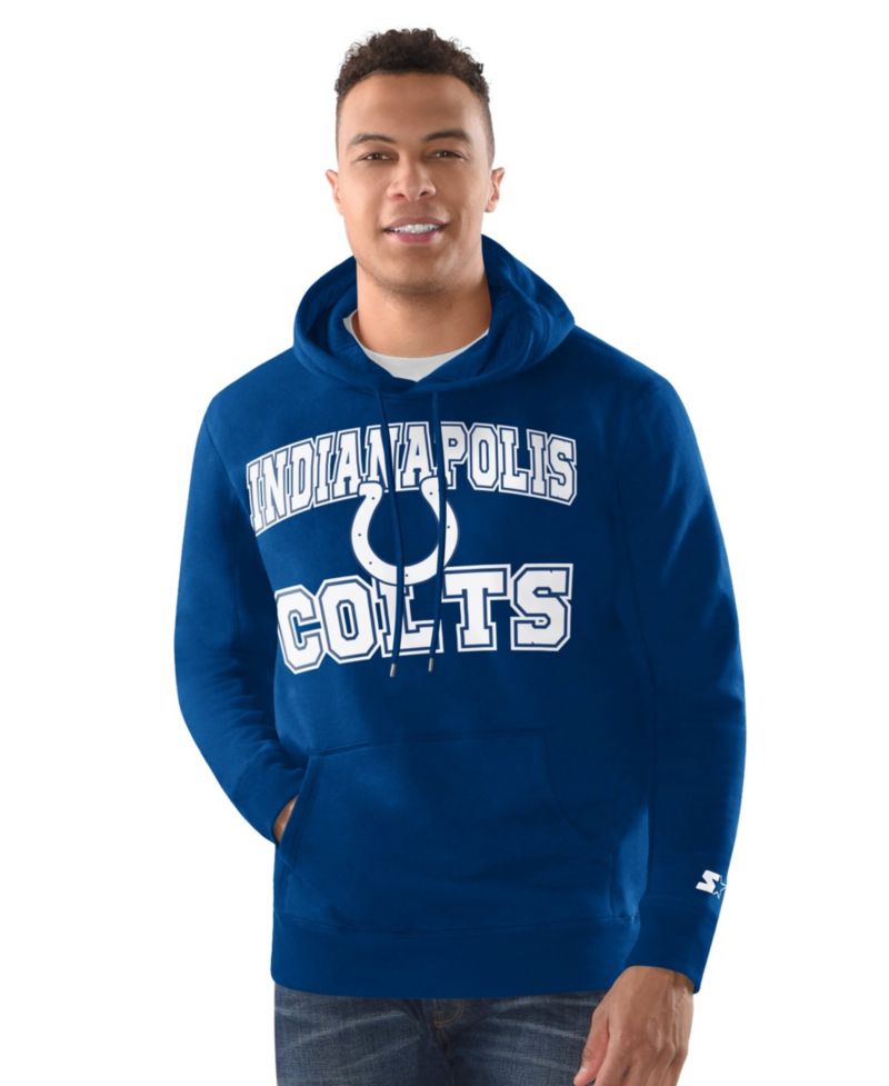 Men's Royal Indianapolis Colts Hoodie and Cuffed Knit Hat Combo Pack