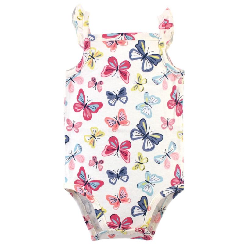 Baby Girls 5Pk Natural Sleeveless Bodysuits
