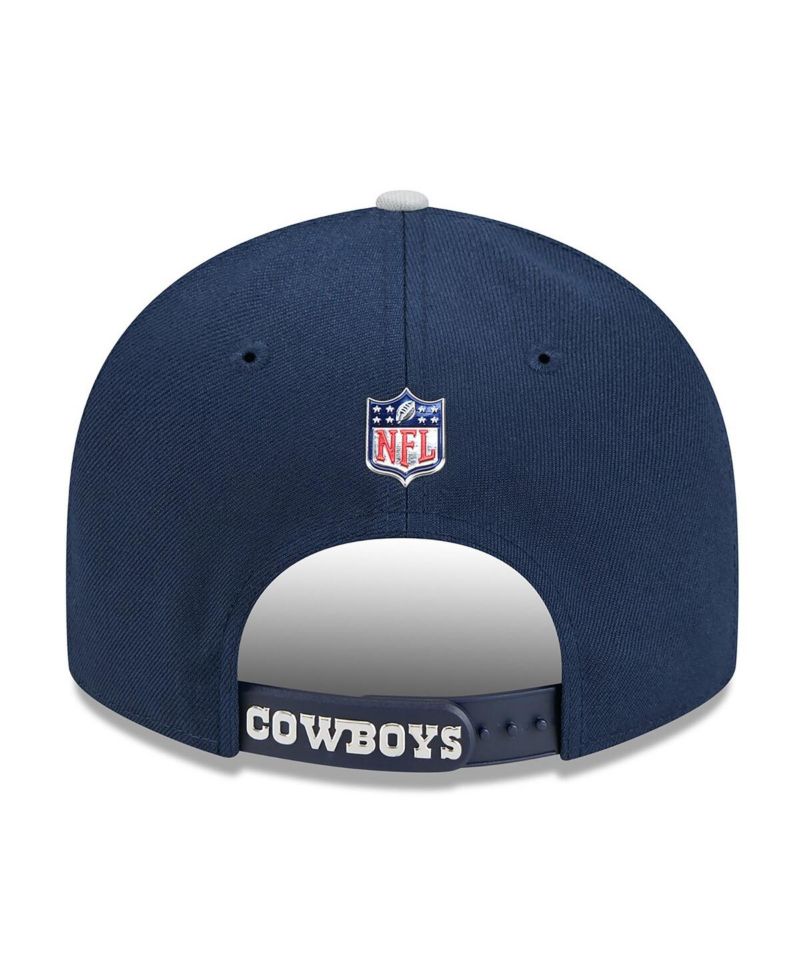 Men's Navy/Silver Dallas Cowboys 2026 NFL Draft On Stage Pre-Curved 9FIFTY Snapback Hat
