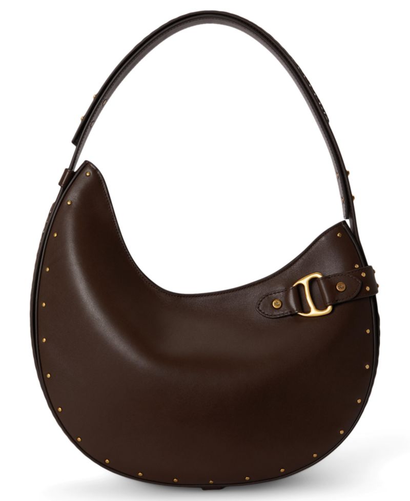 Tasha Studded Leather Medium Shoulder Bag