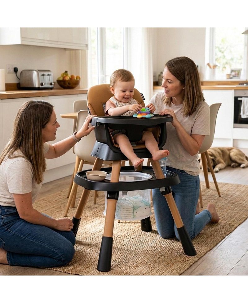 16-in-1 Baby High Chair with Activity Center and Booster Seat for Babies and Toddlers