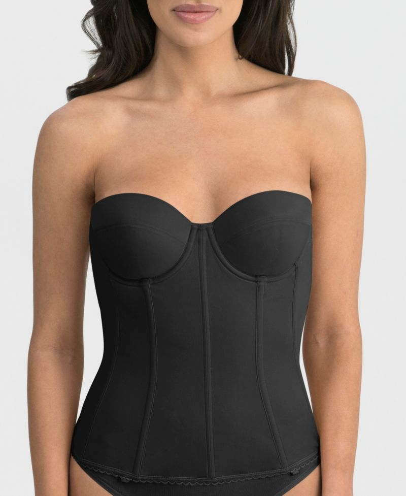 Brianna Low Back Strapless Longline Bra, 8980