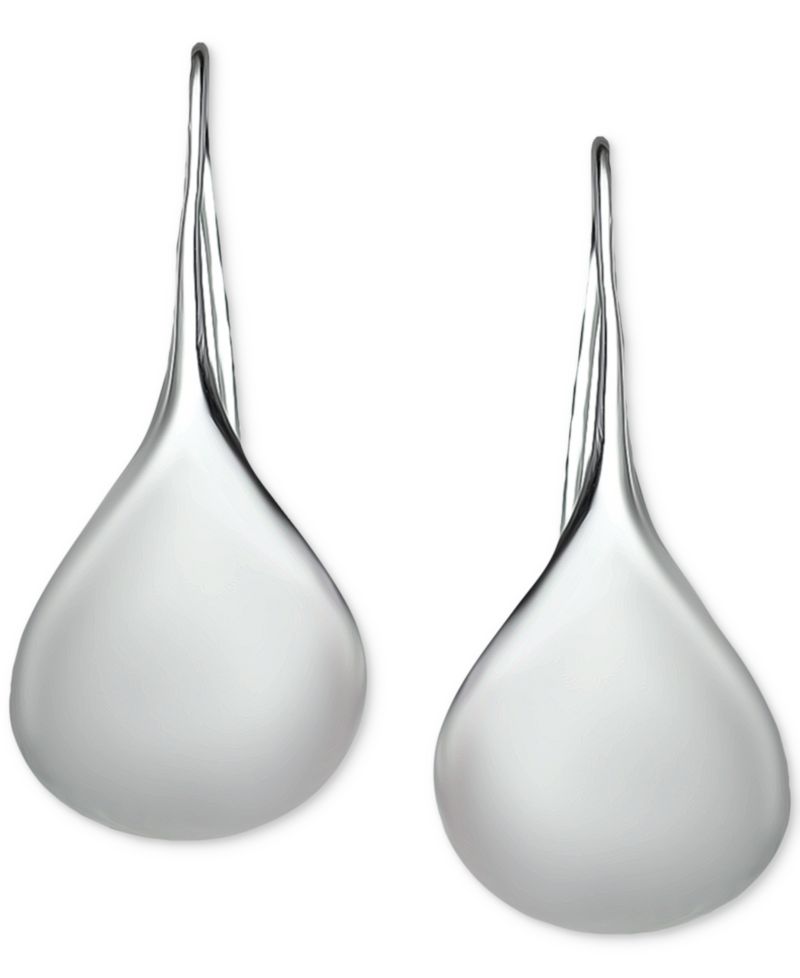 Polished Teardrop Drop Earrings