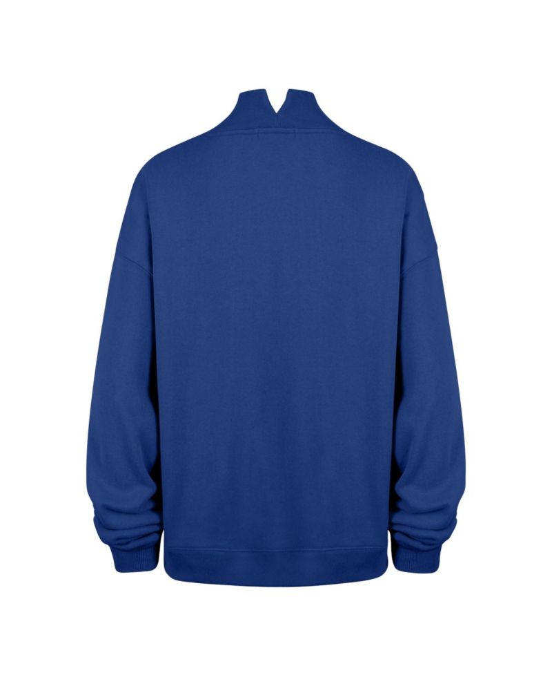 Women's Royal New York Mets Oversized Vantage Mock Neck Sweatshirt