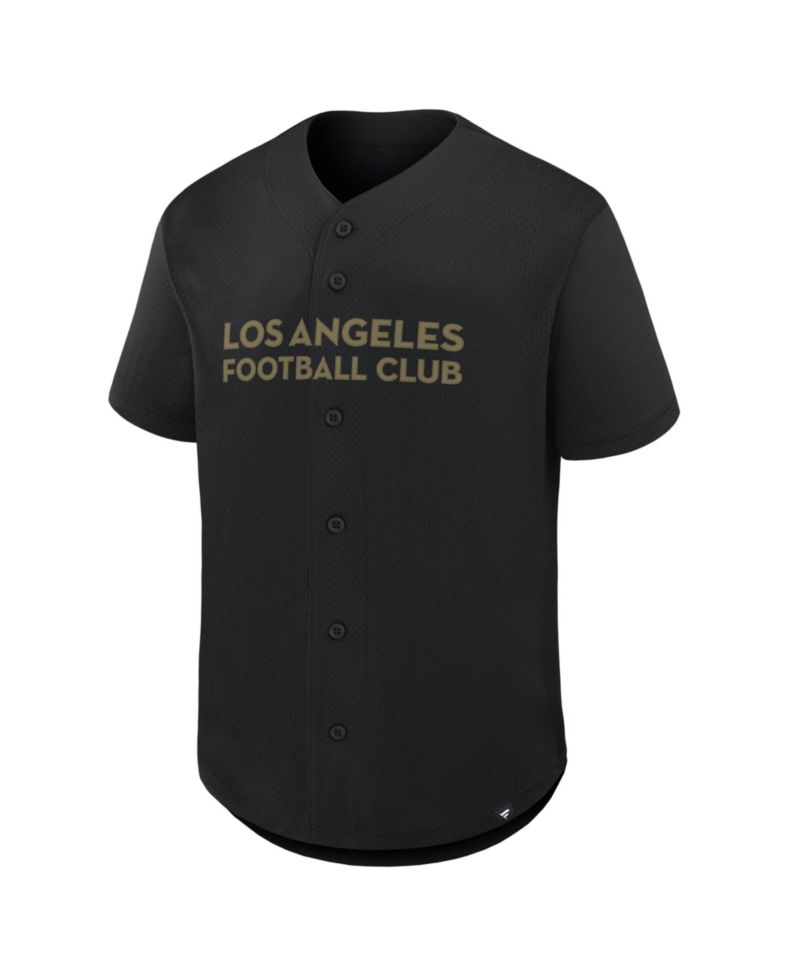 Men's Black LAFC Maximum Intensity Button-Up Jersey