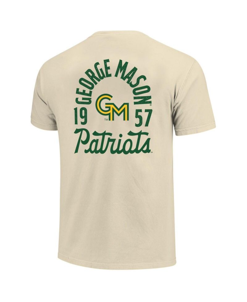Men's Cream George Mason Patriots Comfort Colors Mascot Overlay T-Shirt