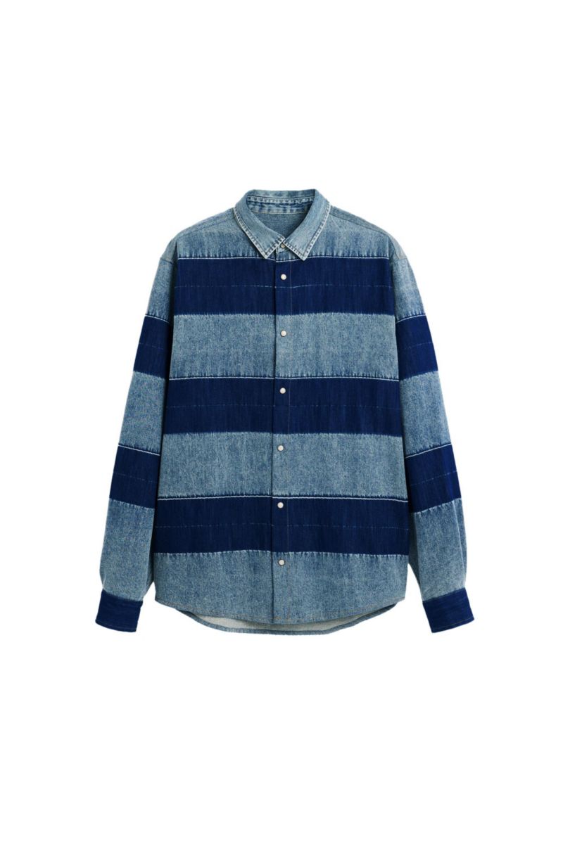 Men's Striped denim shirt