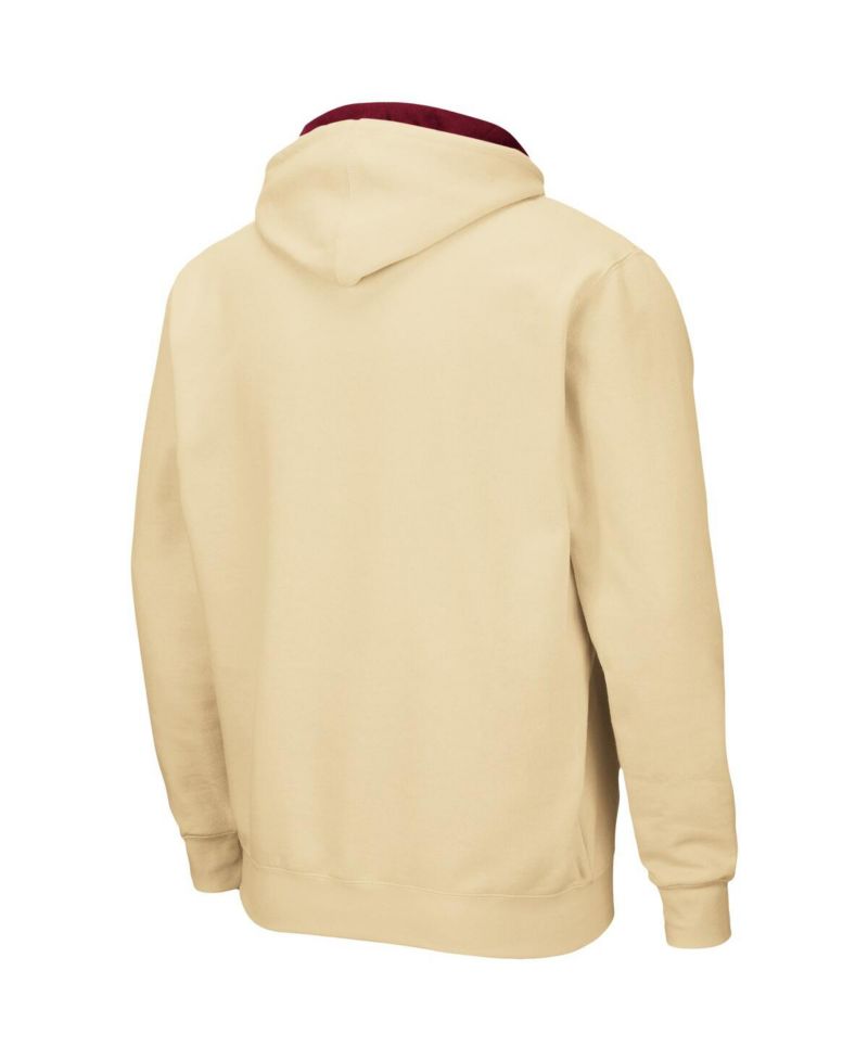 Men's Gold Florida State Seminoles Arch and Logo 3.0 Full-Zip Hoodie