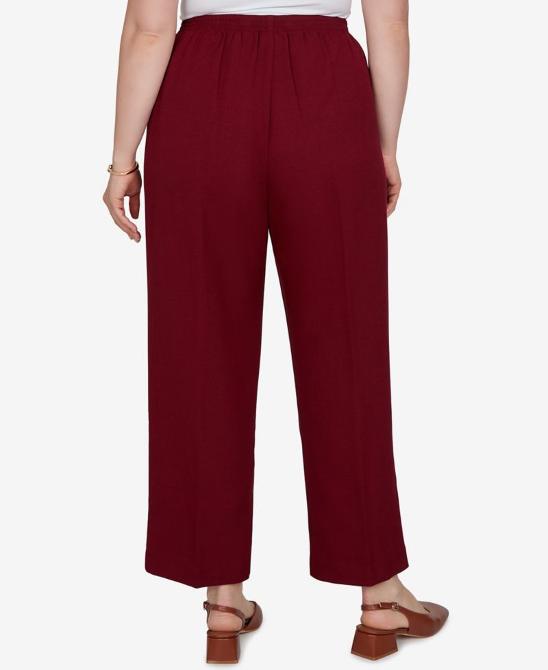 Plus Size Union Square Textured Short-Length Pull-On Pants