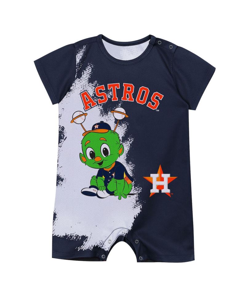 Baby Boys and Girls Navy Houston Astros Baby Mascot Bodysuit