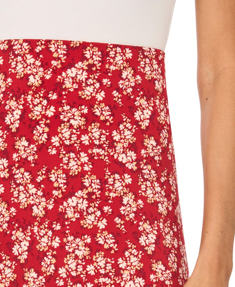 Women's High-Waisted Floral Maxi A-Line Skirt