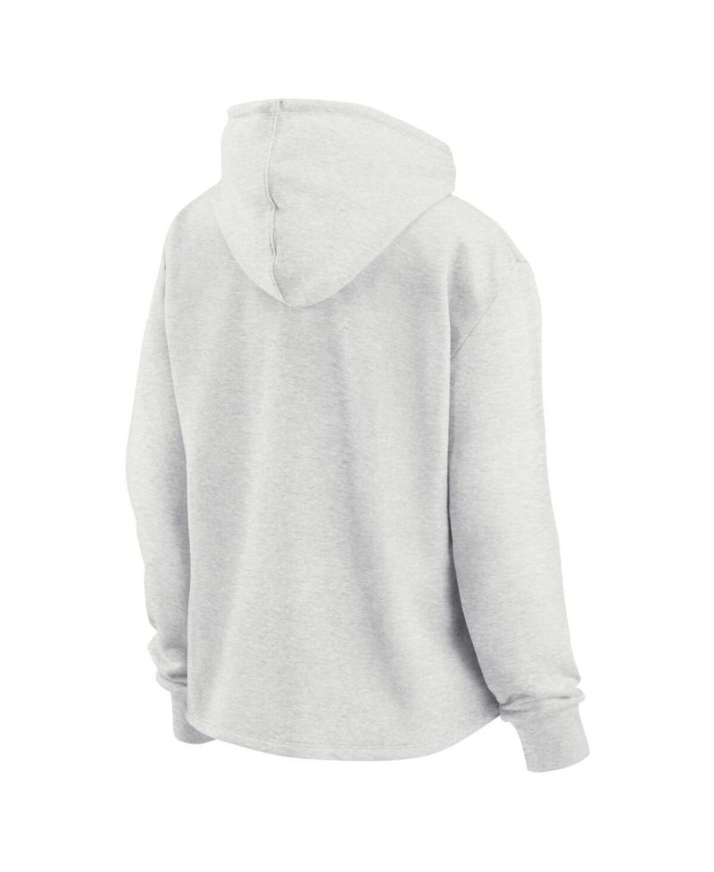 Women's Ash Washington Capitals True Classics Legacy Quarter-Zip Hoodie