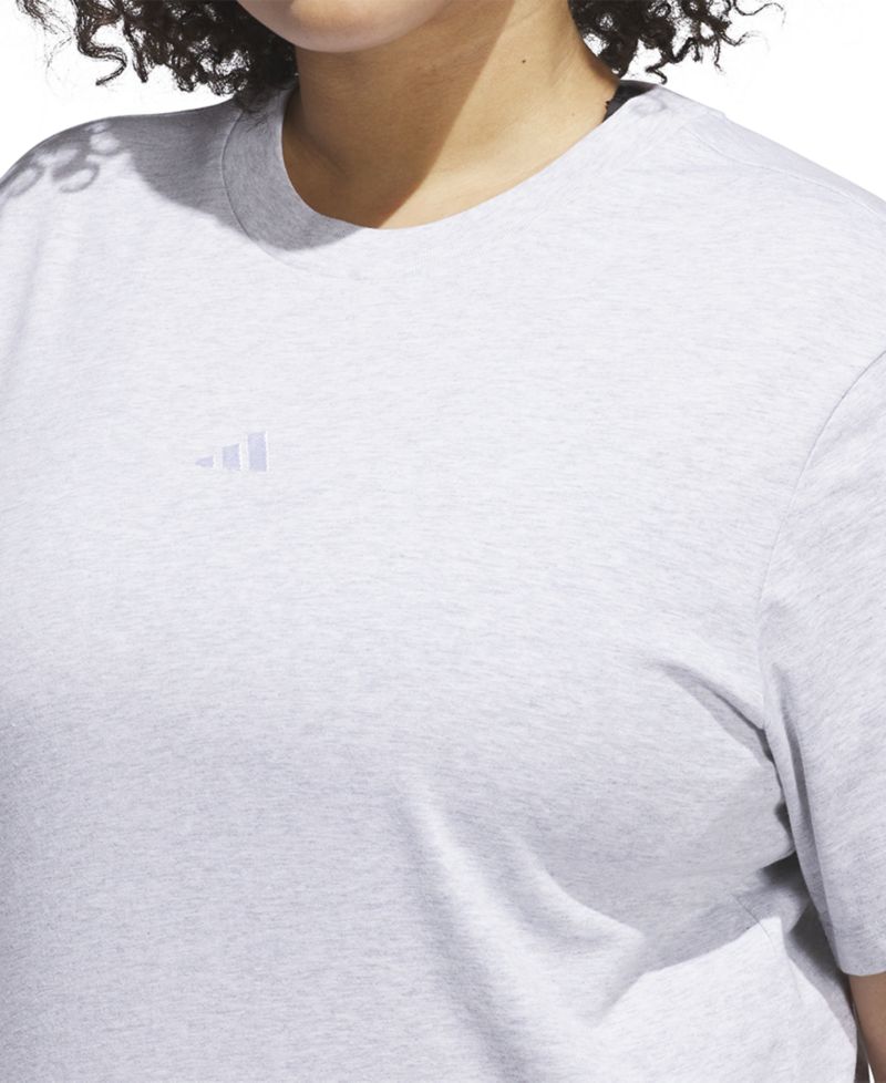 Plus Size Short-Sleeve Cotton Crewneck Logo T-Shirt