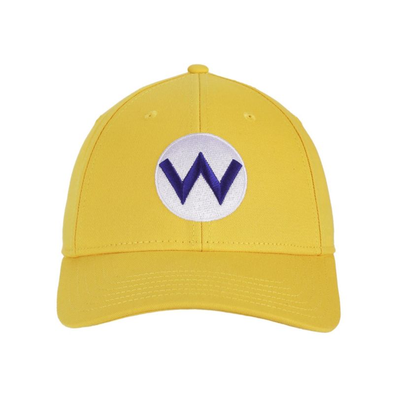 Men's Wario Embroidery Cotton Twill B2 Structured Baseball Cap Traditional Adjustable