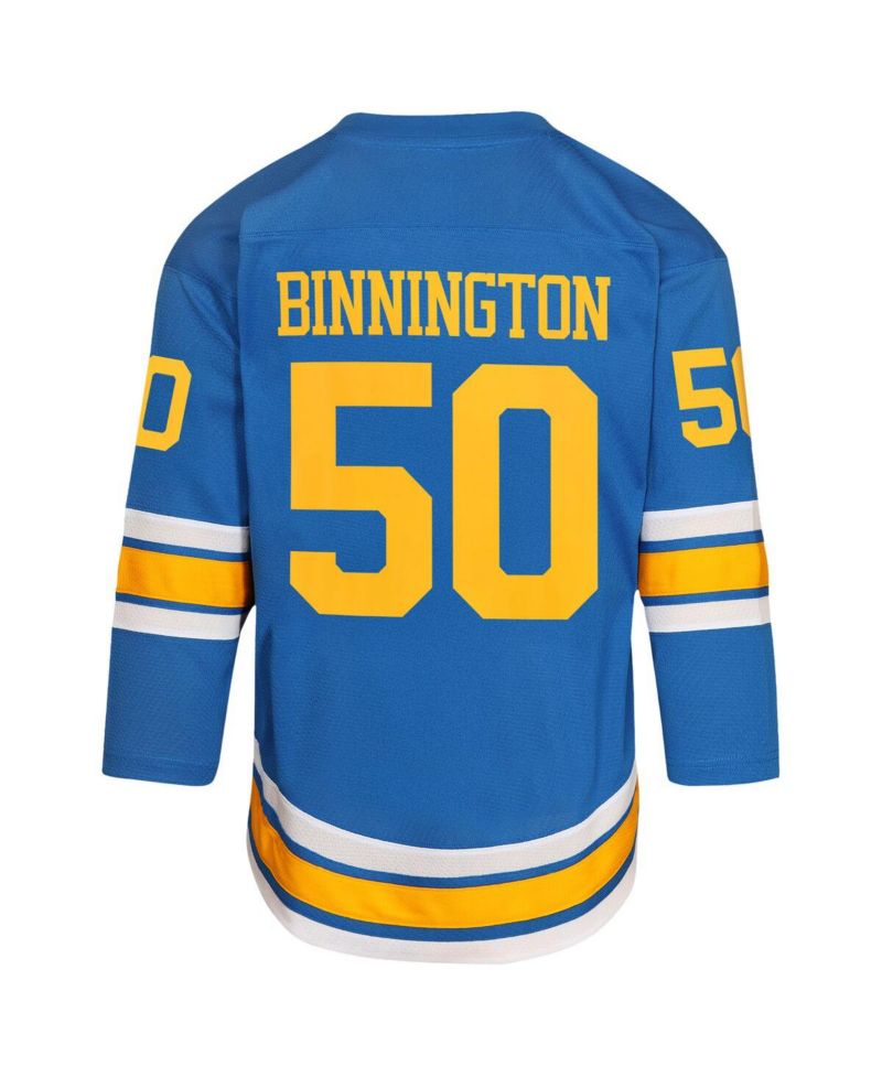 Big Boys and Girls Jordan Binnington Blue St. Louis Blues Home Replica Player Jersey