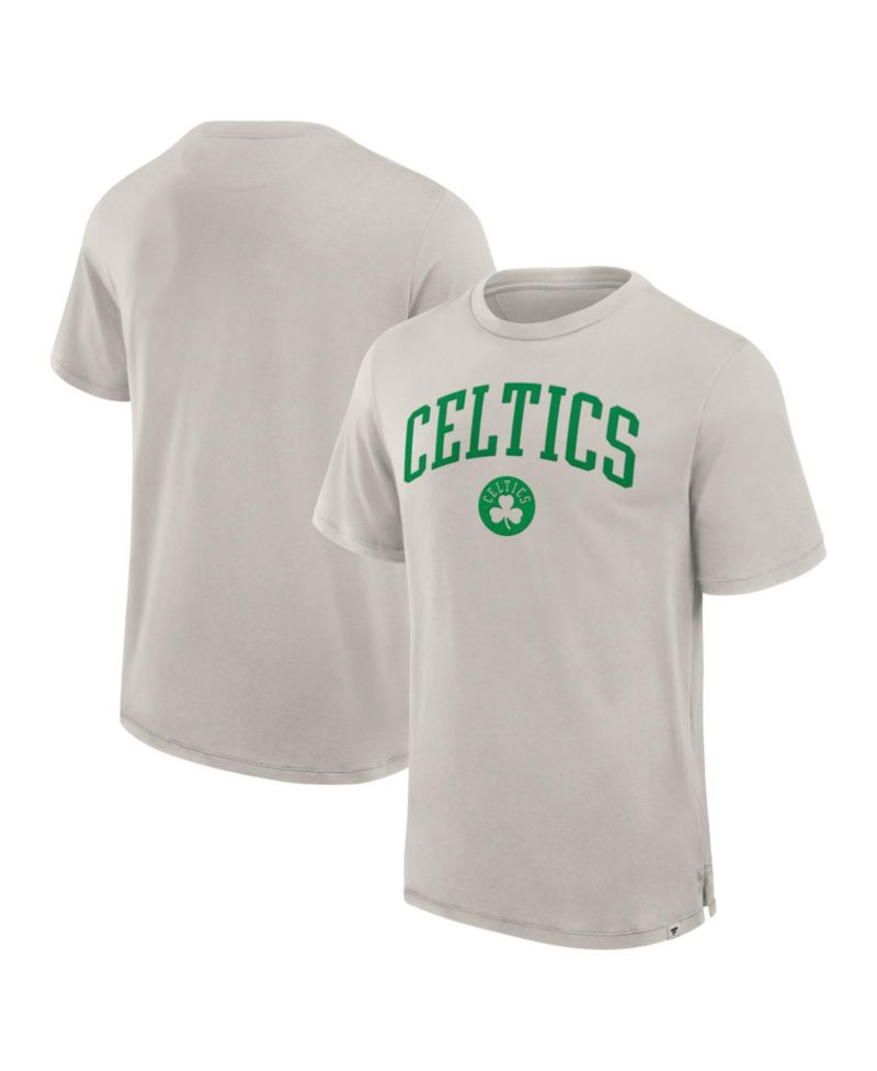 Men's Cream Boston Celtics Crossover Collection Pull Up Jumper Shot Premium T-Shirt