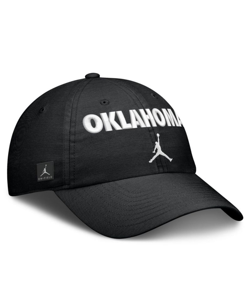 Men's and Women's Black Oklahoma Sooners 2026 On-Field Gameday Club Adjustable Hat