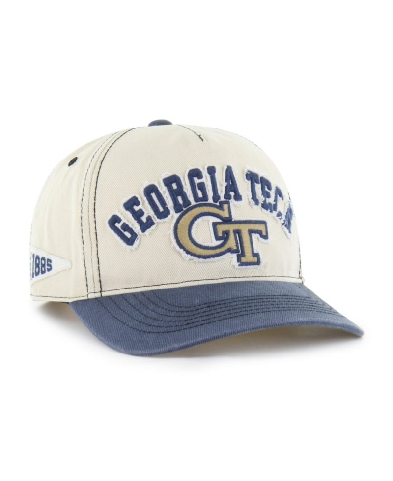Men's and Women's '47 Tan/Navy Georgia Tech Yellow Jackets Well-Worn Calderwood Hitch Adjustable Hat
