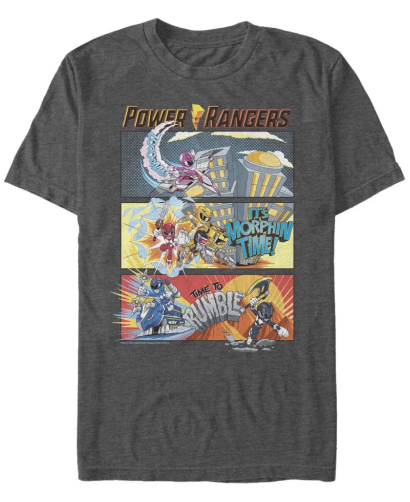 Men's Teen Comic Strips Short Sleeve Crew T-shirt