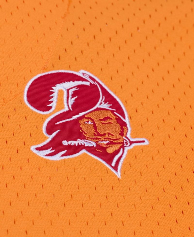 Men's Orange Tampa Bay Buccaneers Head Coach Mesh Full-Button Fashion Jersey