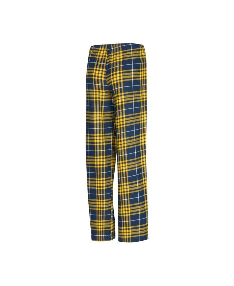 Women's 2-Piece Navy Cal Bears Vector Top and Flannel Pants Sleep Set