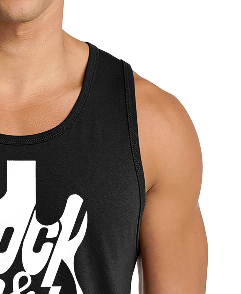 Men's Rock & Roll Print Tank Top