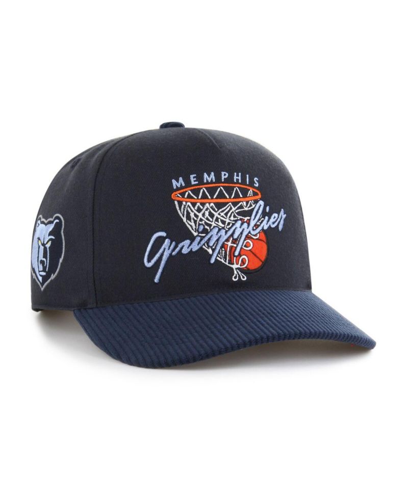 Men's Navy Memphis Grizzlies Nothing But Net Hitch Adjustable Hat