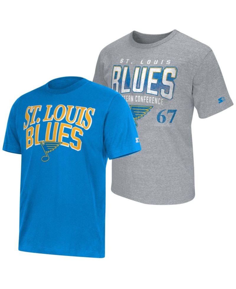 Men's Light Blue/Heather Gray St. Louis Blues Two-Pack T-Shirt Set