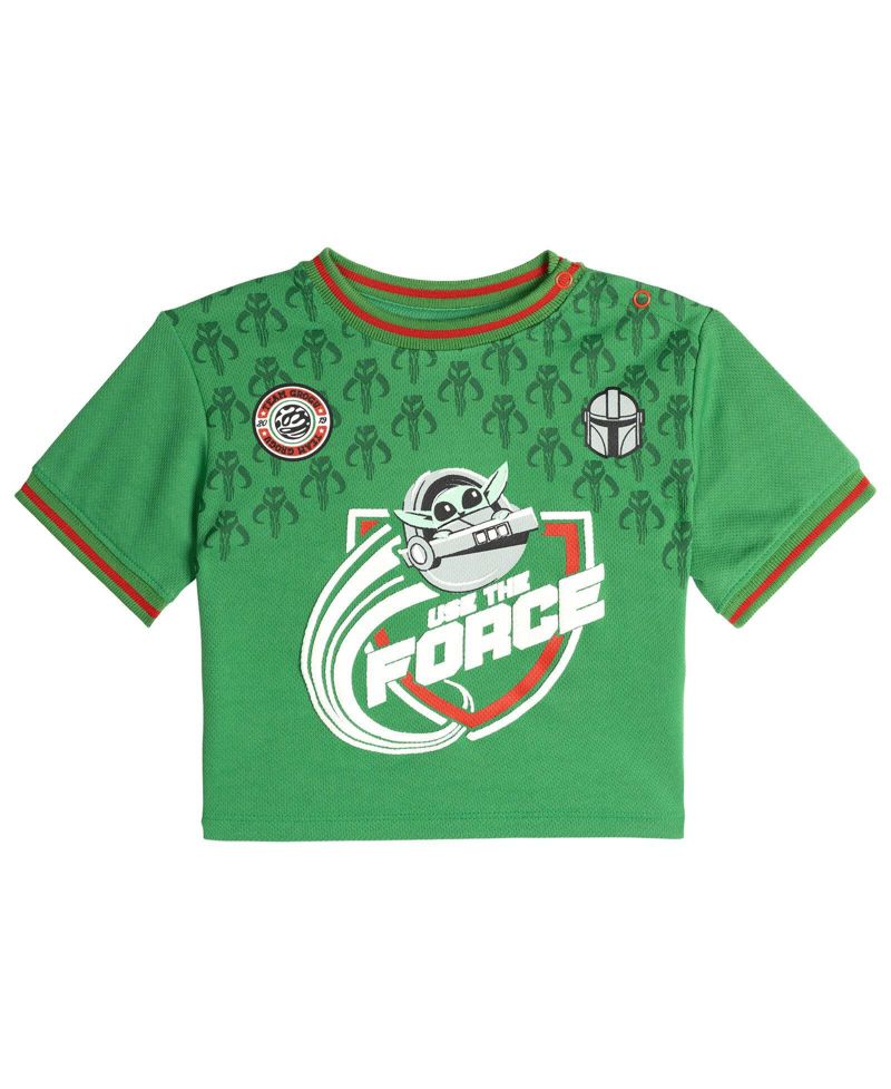 Baby Boys ( new born to 24 M ) Grogu Athletic 2-Piece Tee and Shorts Set